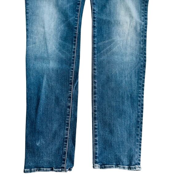 7FAMK Mens Luxe Sport Adrien Straight Fit Jeans Size 33 Medium Blue - Picture 5 of 10